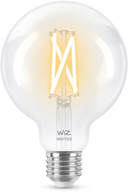 LED-älylamppu Wiz G95 Tunable White, Wi-Fi, 60W, E27, kirkas lasi