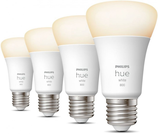 LED-älylamppu Philips Hue W, 9W, A60, E27, 4kpl