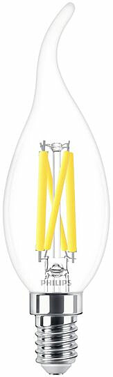 LED-polttimo Philips WarmGlow, kynttilä, 40W, E14, himmennettävä