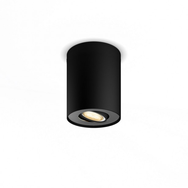 LED-spottivalaisin Philips Hue Pillar, musta