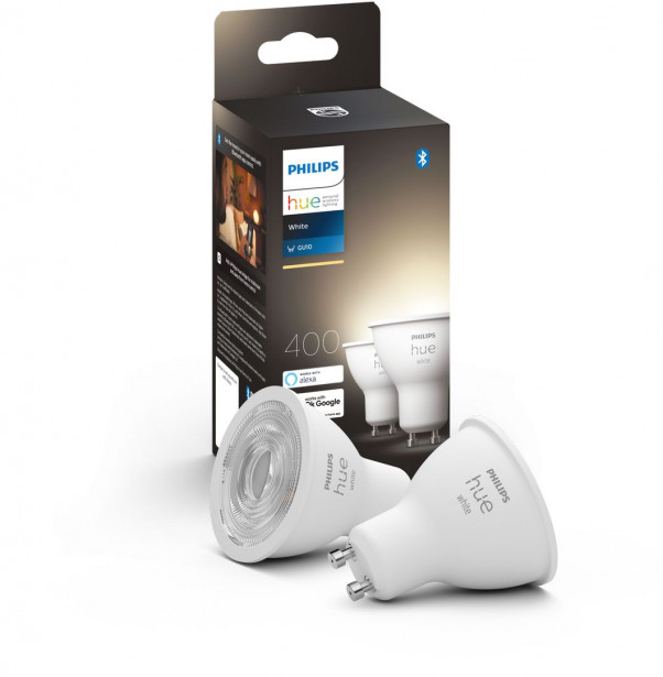 LED-älylamppu Philips Hue W, 5.2W, GU10, 2kpl