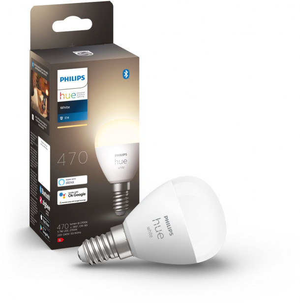 LED-älylamppu Philips Hue W, 5.7W, Luster, E14