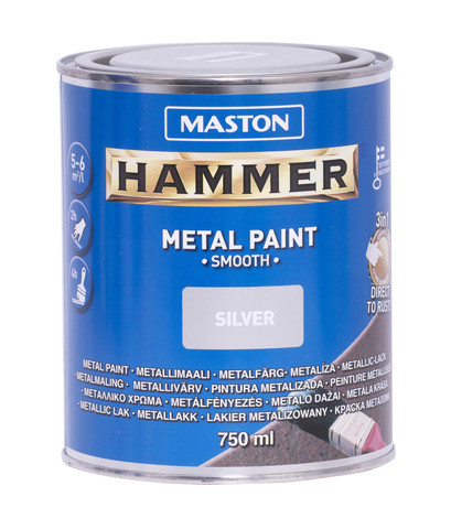 Metallimaali Maston Hammer Sileä, 750ml, eri värivaihtoehtoja 