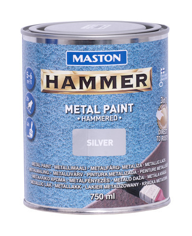 Metallimaali Maston Hammer Vasaralakka, 750ml, eri värivaihtoehtoja 