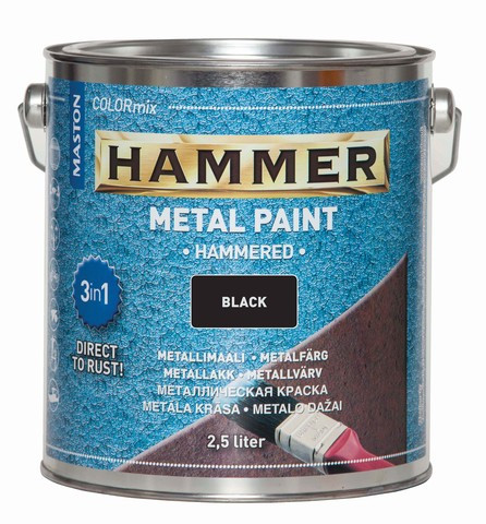 Metallimaali Maston Hammer Vasaralakka, 2,5l, eri värivaihtoehtoja