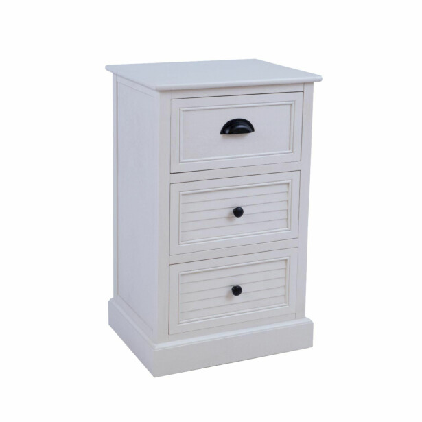 Lipasto Home4You Meldon 45x35x75,5cm, valkoinen 