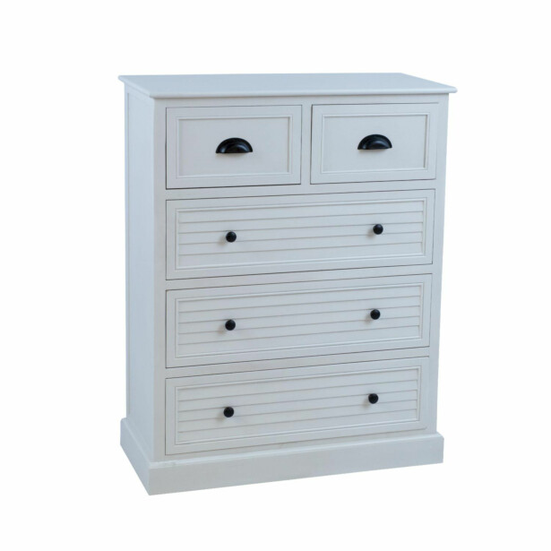 Lipasto Home4You Meldon 80x35x103cm, valkoinen 