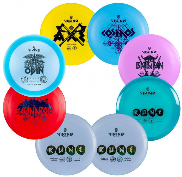 8 kiekon setti, Viking Discs, Starter Set