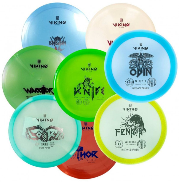 8 kiekon setti, Viking Discs, Tournament Set