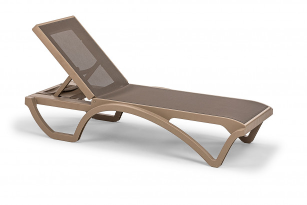 Aurinkotuoli Linento Garden Royal Mesh Sunlounger, muovi, beige