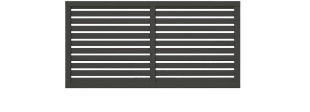 Aitaelementti Palmako Nina4 GYPNT 1800x900mm harmaa, 5kpl/pkt