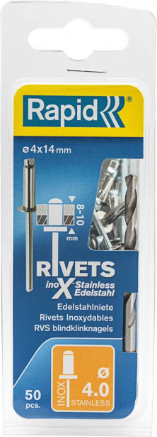 Vetoniitti Rapid, 4.0X14mm, RST, 50kpl