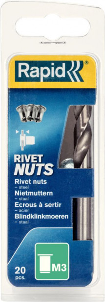 Niittimutteri Rapid M3, 20kpl