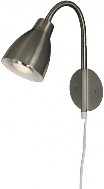 Seinävalaisin Aneta Lighting Sarek, 100x300x260 mm, satiiniteräs