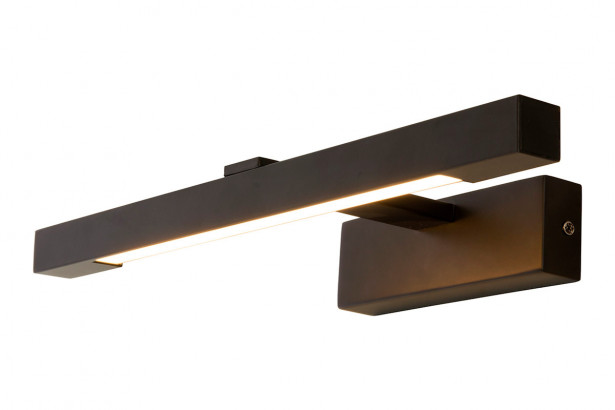 LED-peilivalaisin Aneta Lighting Lucca, IP44, musta