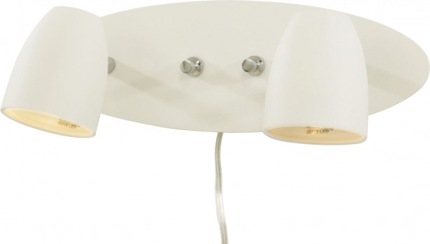 Seinävalaisin Aneta Lighting Sandnes, tupla, valkoinen