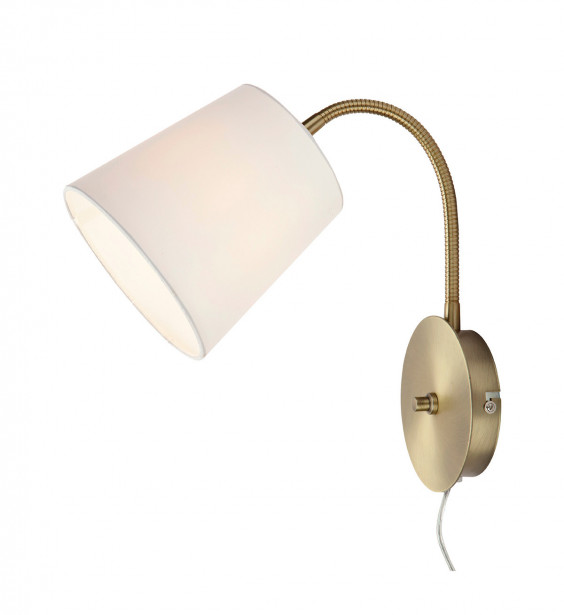 Seinävalaisin Aneta Lighting Ljusdal, himmentimellä, antiikkimessinki