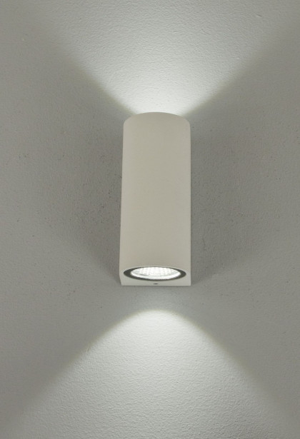 LED-ulkoseinävalaisin Aneta Lighting Union, 2x3W, IP54, ylös-alasvalo, valkoinen