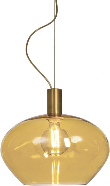 Riippuvalaisin Aneta Lighting Bell, Ø35cm, mattamessinki/meripihka