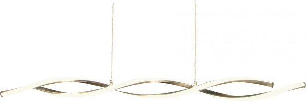 LED-kattovalaisin Aneta Lighting Swirl 109, teräs/valkoinen