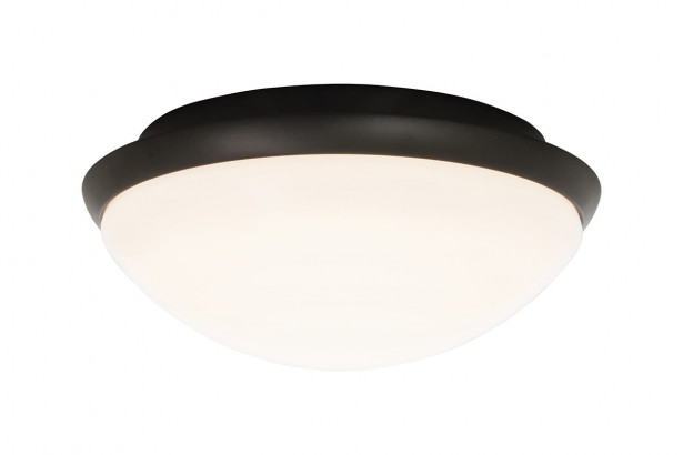 LED-plafondi Aneta Lighting Siracusa, IP44, valkoinen/musta