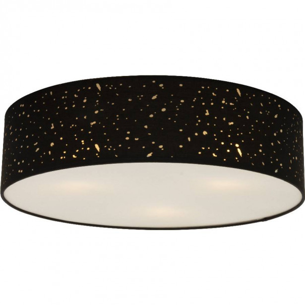 Plafondi Aneta Lighting Starry, Ø58, musta
