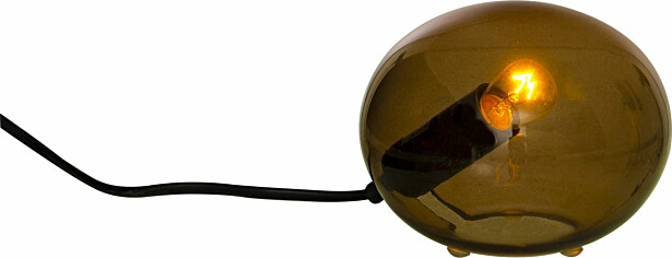 Pöytävalaisin Aneta Lighting Globus 13cm, ruskea