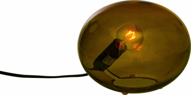 Pöytävalaisin Aneta Lighting Globus 18cm, ruskea