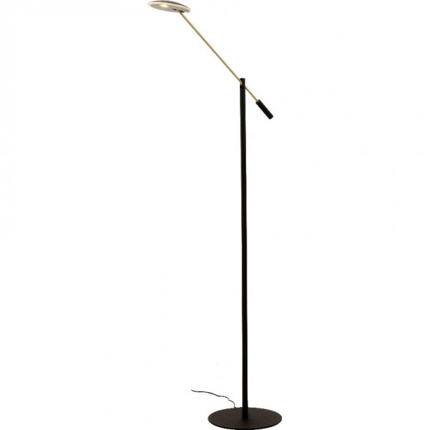 Lattiavalaisin Aneta Lighting Cadiz, 130cm, musta/mattamessinki