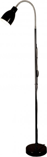 Lattiavalaisin Aneta Lighting Sarek, 250x530x1460 mm, musta, kromi