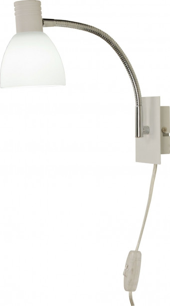 LED-seinävalaisin Aneta Lighting Deka, 4W, 360lm, valkoinen/kromi