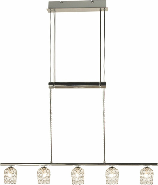 Kattovalaisin Aneta Lighting Day, 5-osainen, kromi/kirkas, hissillä, Verkkokaupan poistotuote