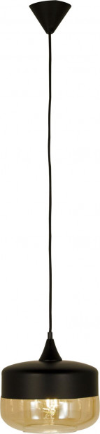 Kattovalaisin Aneta Lighting Mitte, ø 24,5cm, musta/meripihka