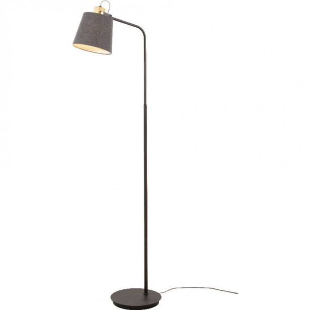 Lattiavalaisin Aneta Lighting Geilo, 158cm, musta/puu