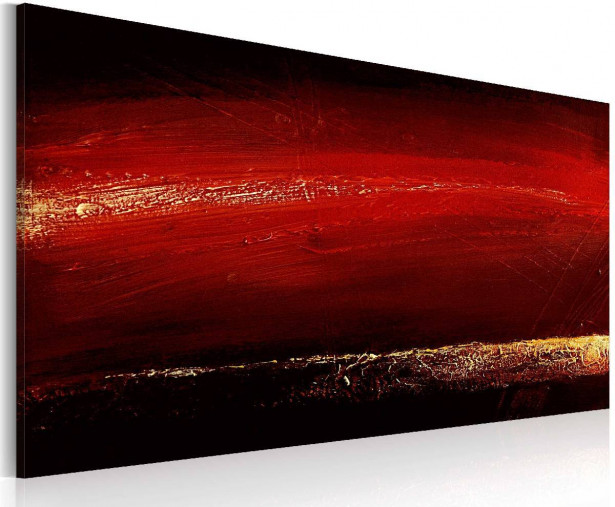 Taulu Artgeist Punainen huulipuna, käsinmaalattu, 60x120cm