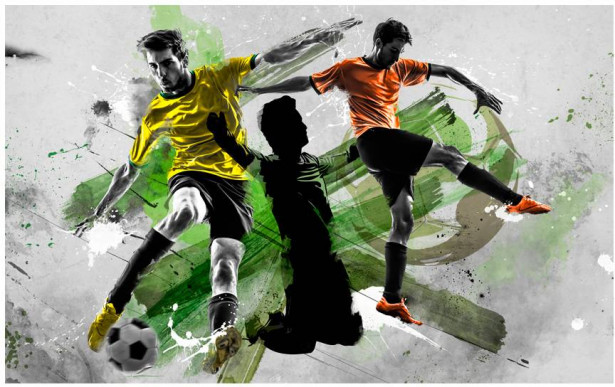 Kuvatapetti Artgeist Soccer stars, 280x450cm