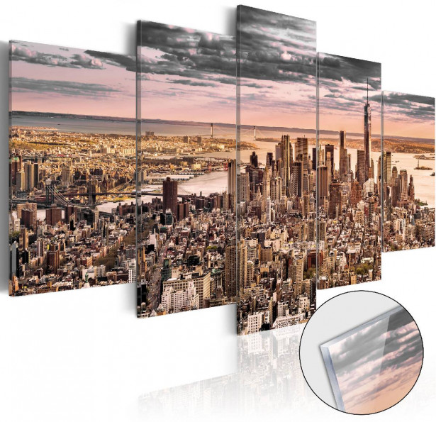 Akryylilasitaulu Artgeist New York City: Morning Sky, eri kokoja