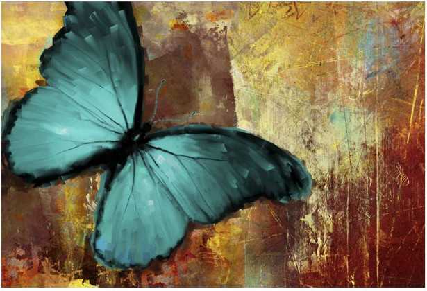 Kuvatapetti Artgeist Painted butterfly, 270x400cm