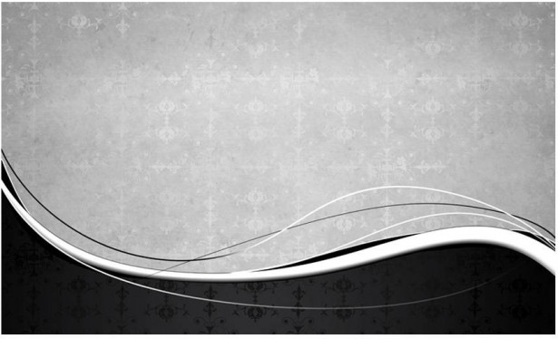 Kuvatapetti Artgeist Mustavalkoiset vintage aallot, 270x450cm
