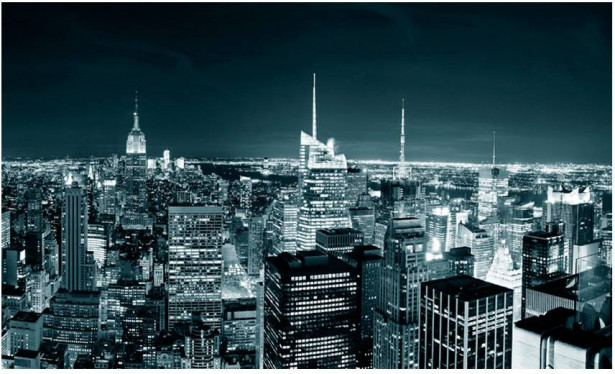 Kuvatapetti Artgeist New York City: yöelämää, 270x450cm