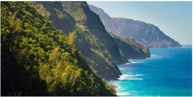 Kuvatapetti Artgeist Na Pali Coast, Kauai, Hawaii, 550x270cm