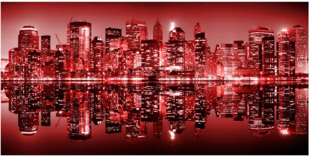 Kuvatapetti Artgeist Red-hot NYC, 550x270cm