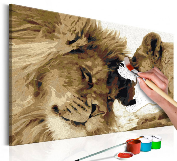 DIY-taulu Artgeist Lions In Love, 40x60cm