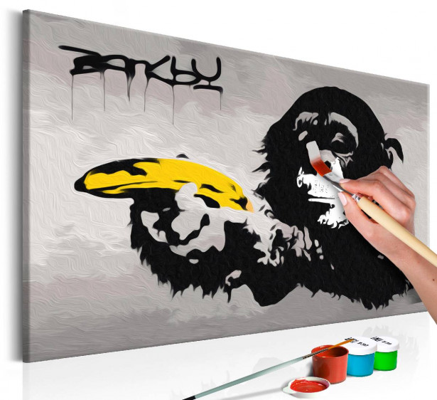 DIY-taulu Artgeist Banksy: Monkey, 40x60cm