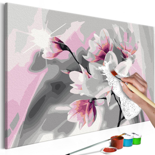 DIY-taulu Artgeist Magnolia, harmaa, 40x60cm