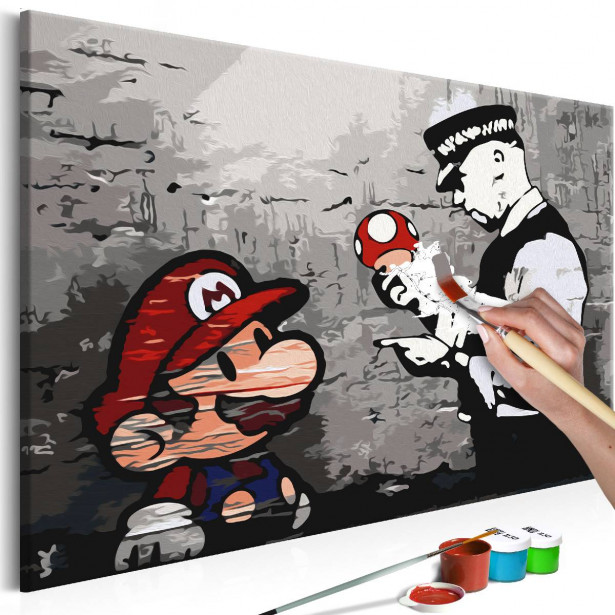 DIY-taulu Artgeist Banksy: Mario, 40x60cm