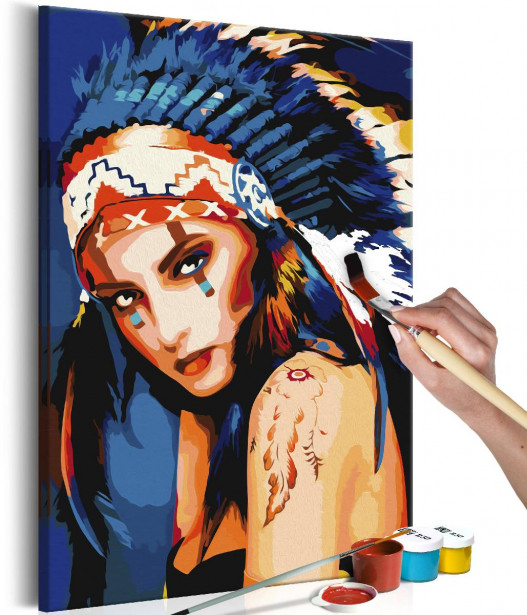 DIY-taulu Artgeist Native American Girl, 60x40cm