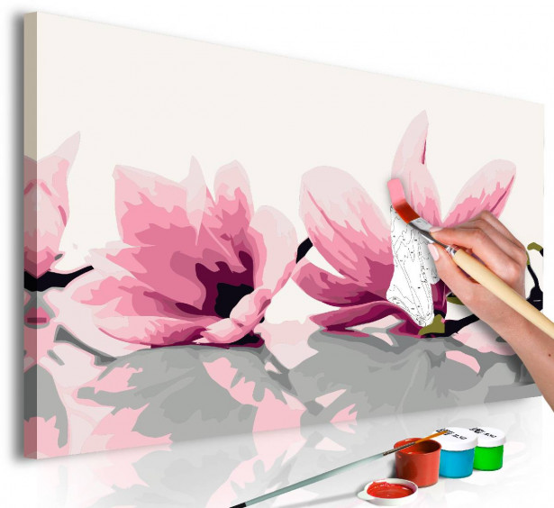 DIY-taulu Artgeist Magnolia, valkoinen, 40x60cm