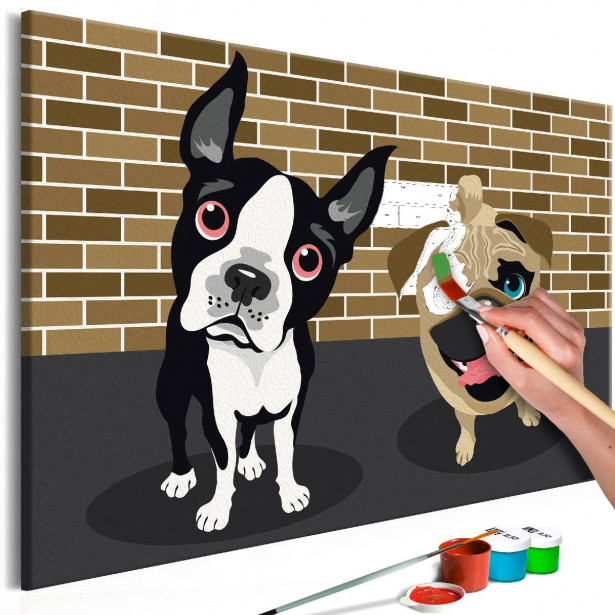 DIY-taulu Artgeist Cute Dogs, 40x60cm