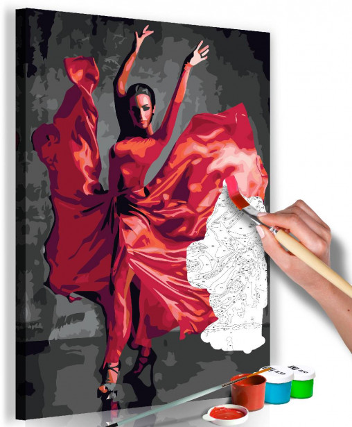 DIY-taulu Artgeist Red Dress, 60x40cm